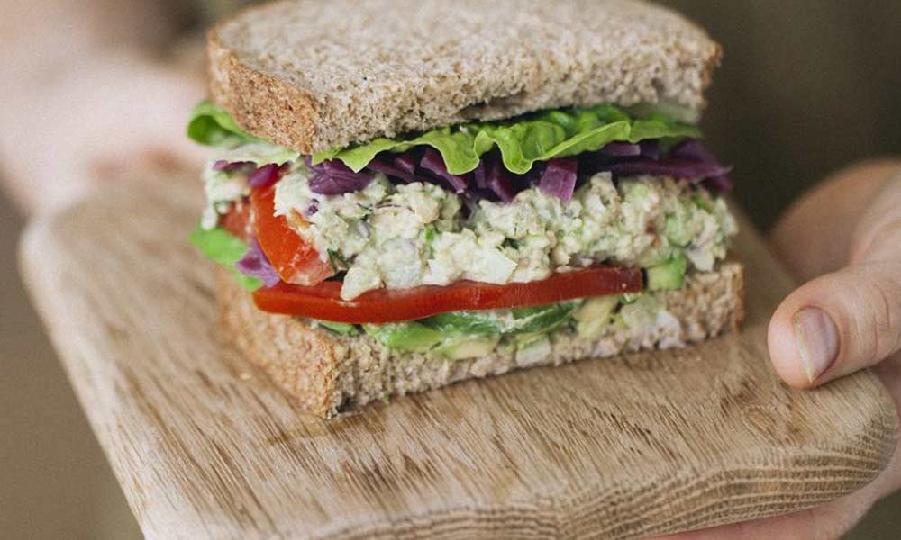 Chickpea 'tuna' sandwiches