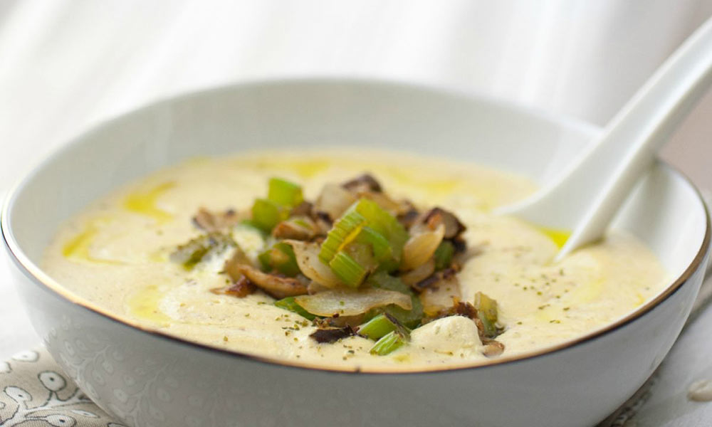 Creamy no clam chowder