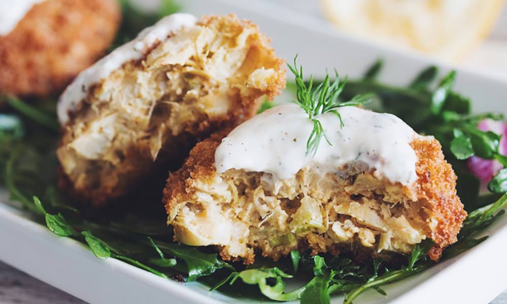 Artichoke 'crabcakes'