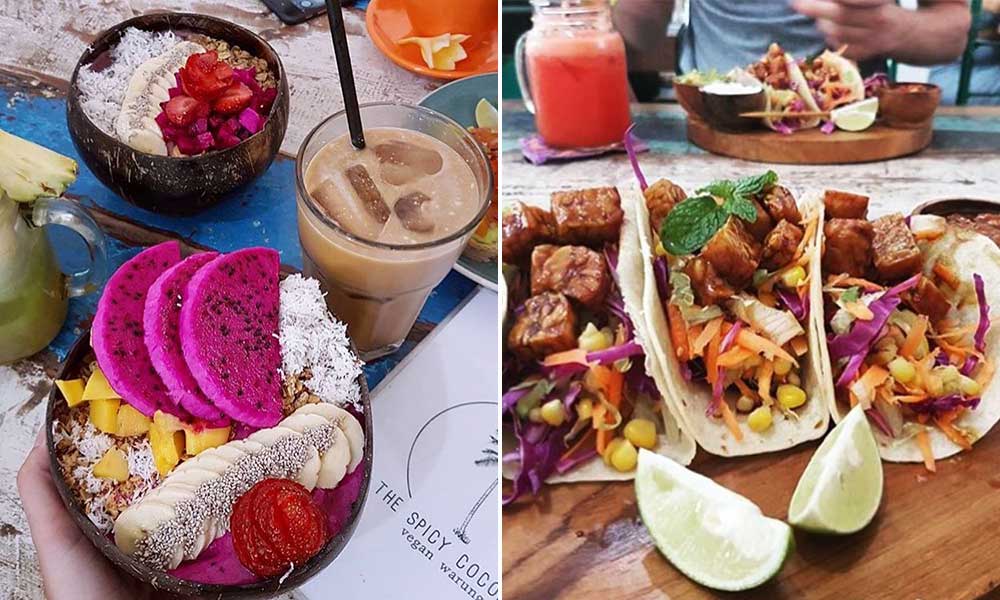 Delicious-looking food from The Spicy Coconut, Bali